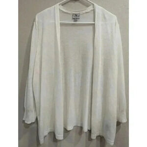 White simple cardigan by Worthington Woman size 1X